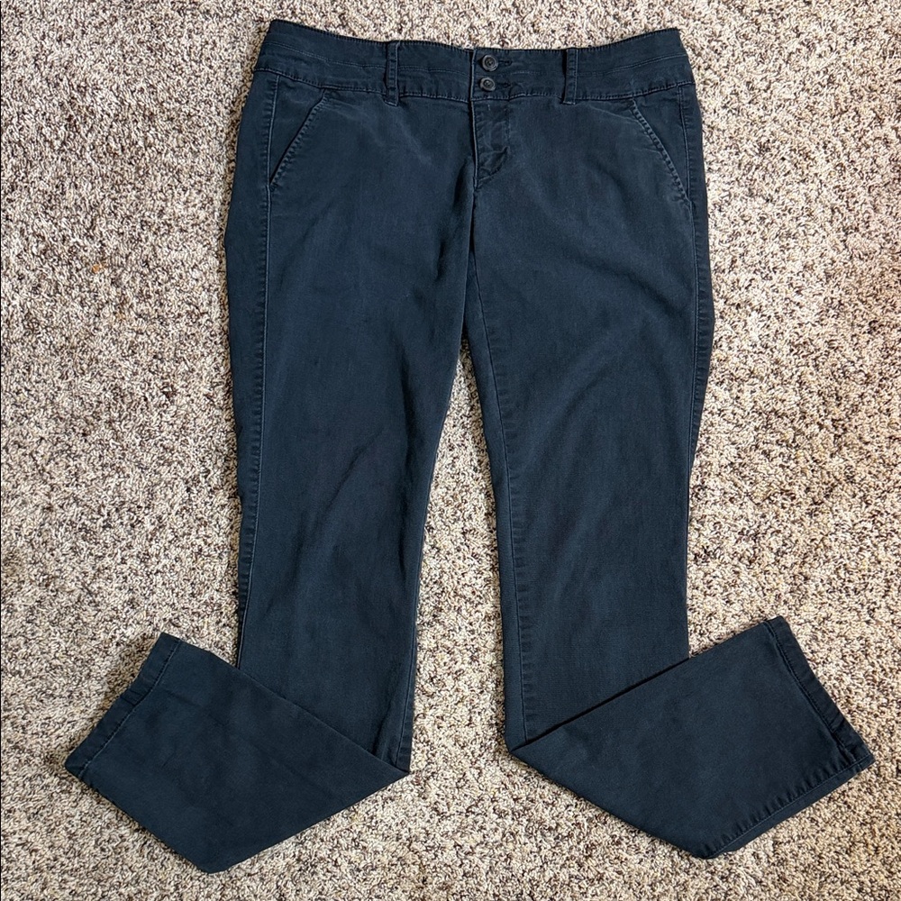 American Eagle Outfitters Dark Blue/Black Straight Leg Pants
